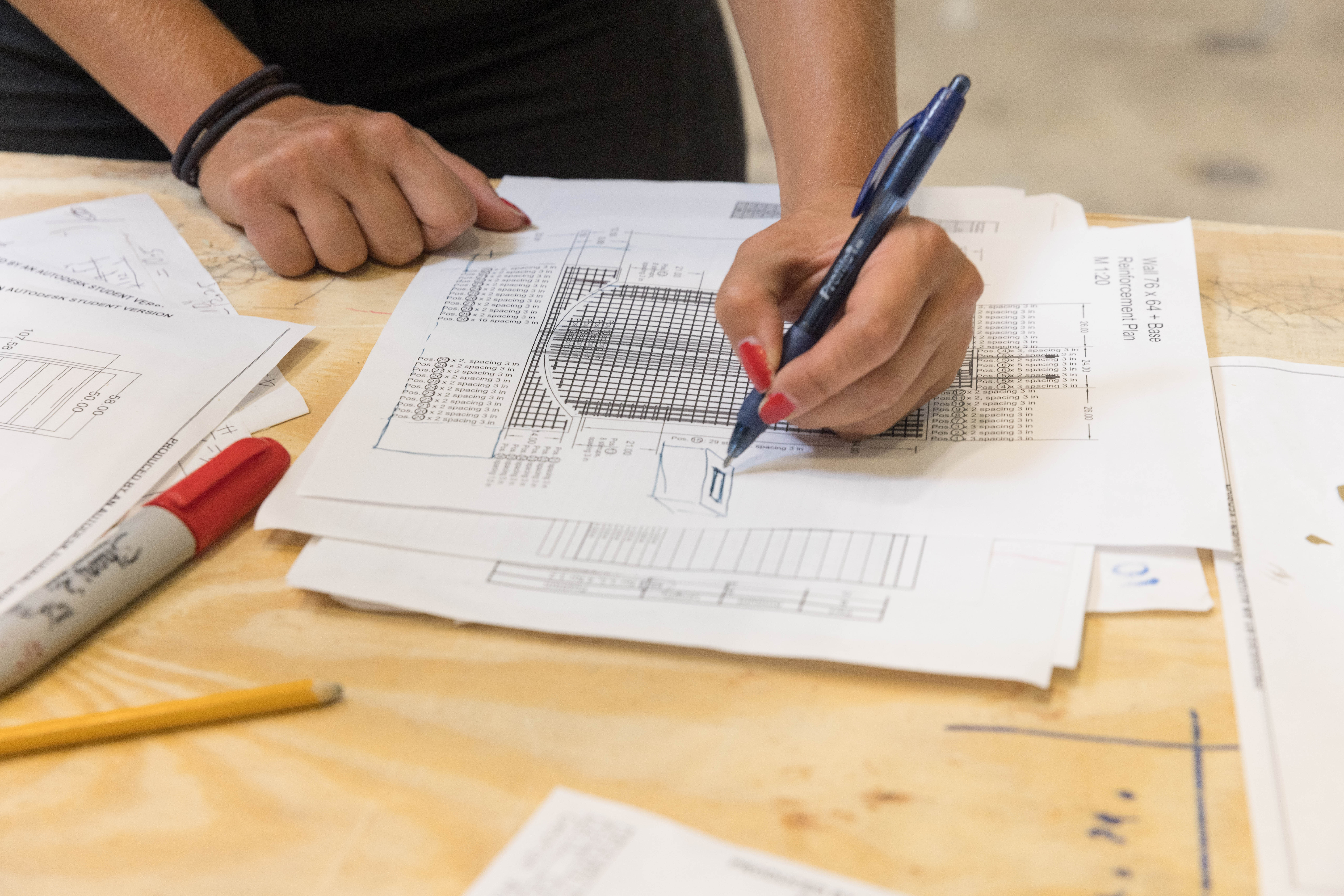 Design drawing for civil engineering