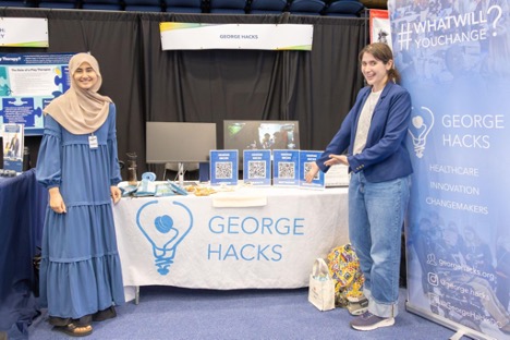 Amna Maqsood (left) and Eugenie Pflieger (right) representing George Hacks.
