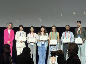 Xiaonan Tang with her award at the World Water Congress