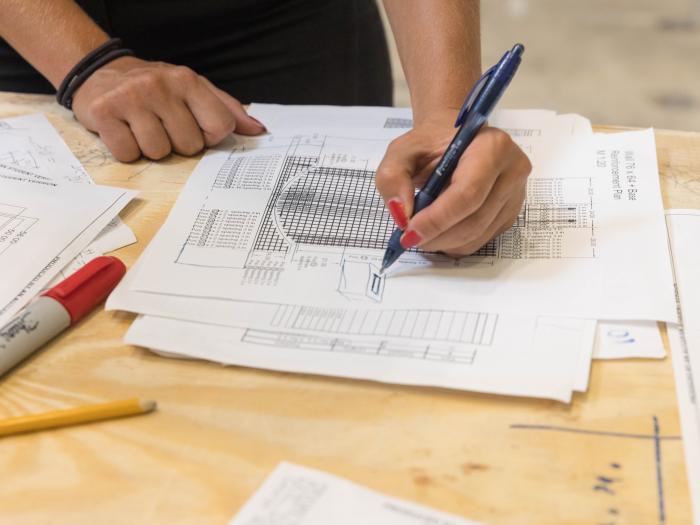 Design drawing for civil engineering