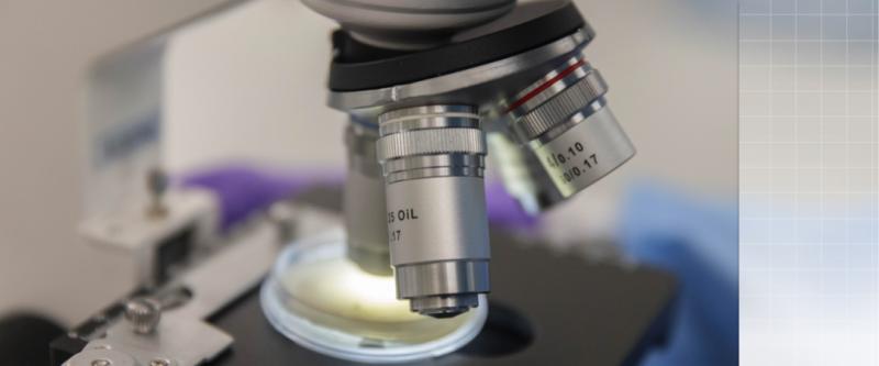 close up of microscope