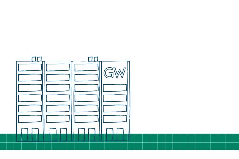 graphic of the science and engineering hall