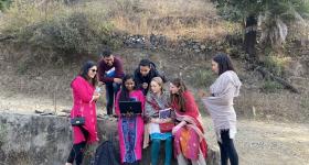 EWB Students Working in India