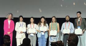  Xiaonan Tang with her award at the World Water Congress